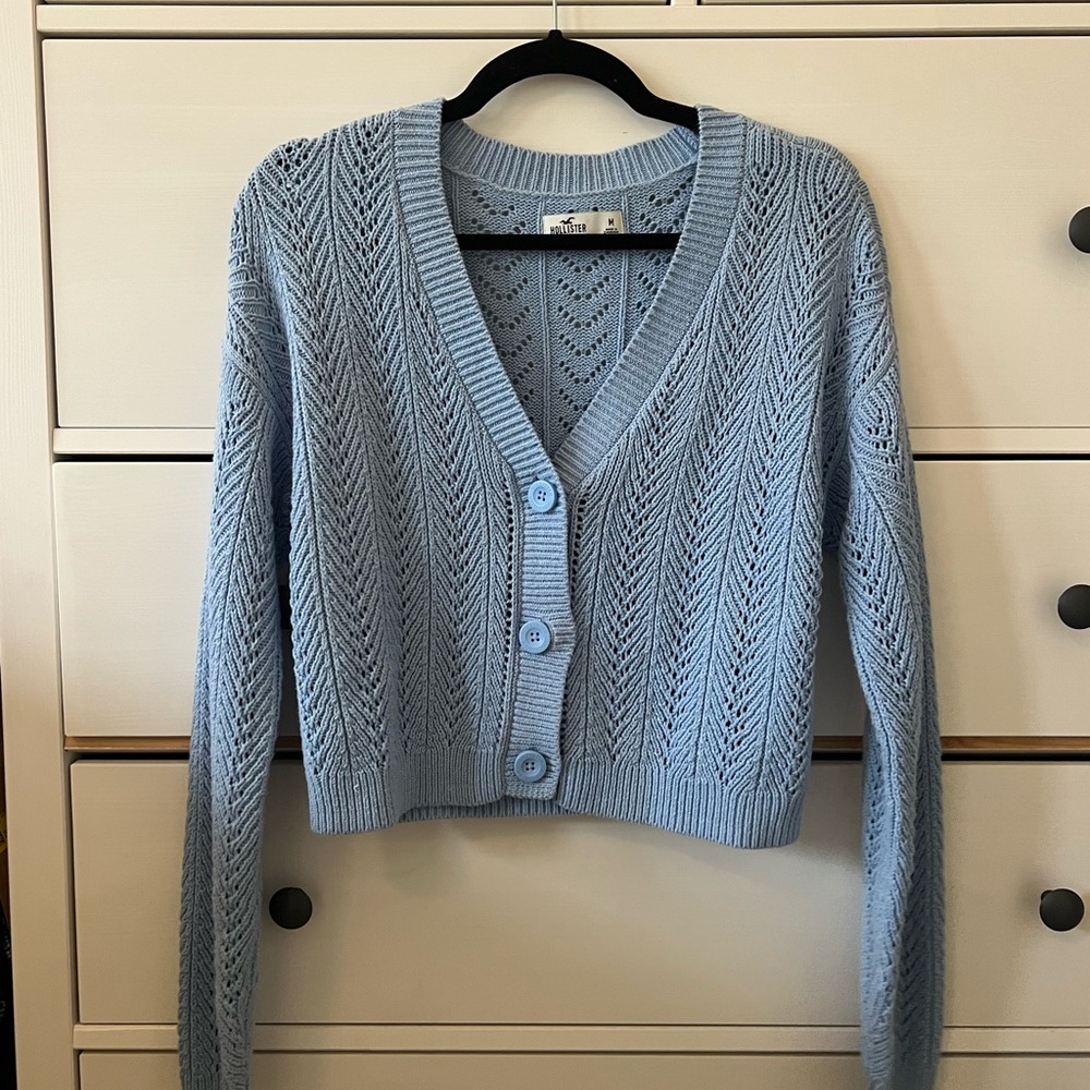 knit button up sweater